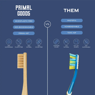 Premium Bamboo & Boar Bristle Tooth Brush